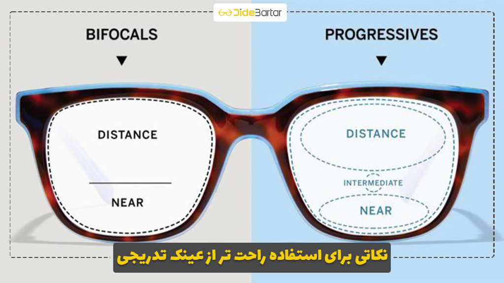 نکاتی برای استفاده راحت‌ تر از عینک تدریجی